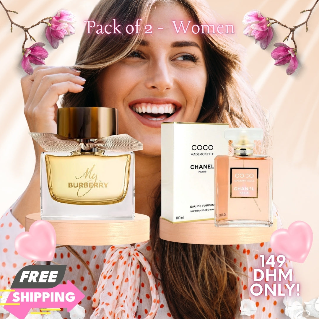 Pack of 2 - Women (Coco Mademoiselle BY CHANEL + My Burberry BY BURBERRY)